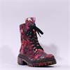 Rieker Laced Ankle Boot With Side Zip - Floral Multi